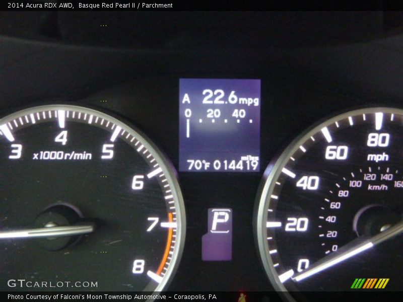 Basque Red Pearl II / Parchment 2014 Acura RDX AWD