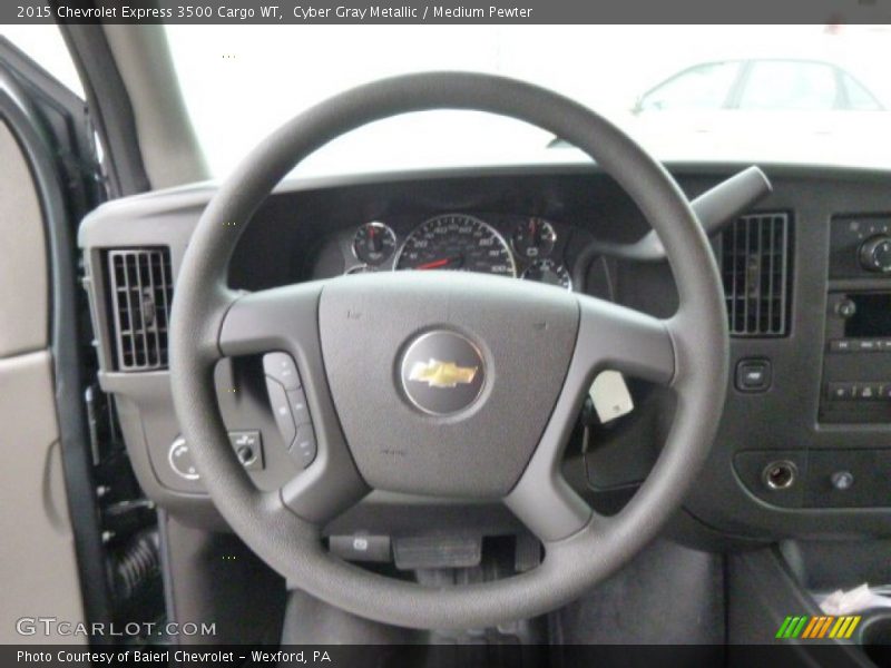 Cyber Gray Metallic / Medium Pewter 2015 Chevrolet Express 3500 Cargo WT