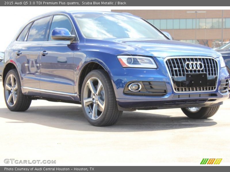 Scuba Blue Metallic / Black 2015 Audi Q5 3.0 TDI Premium Plus quattro