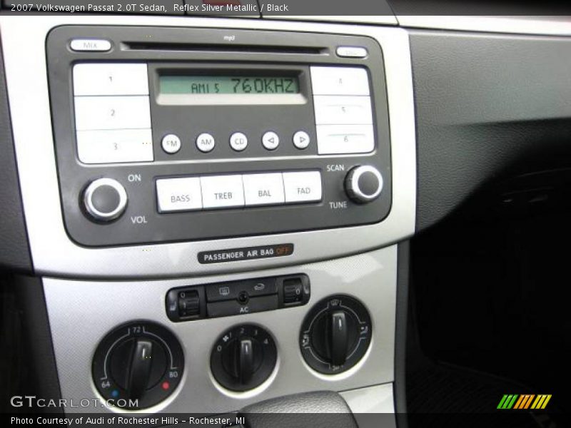 Reflex Silver Metallic / Black 2007 Volkswagen Passat 2.0T Sedan