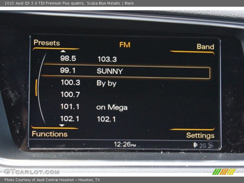 Scuba Blue Metallic / Black 2015 Audi Q5 3.0 TDI Premium Plus quattro