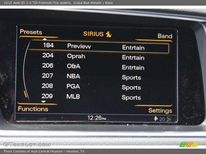 Scuba Blue Metallic / Black 2015 Audi Q5 3.0 TDI Premium Plus quattro