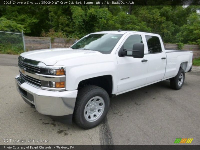 Front 3/4 View of 2015 Silverado 3500HD WT Crew Cab 4x4