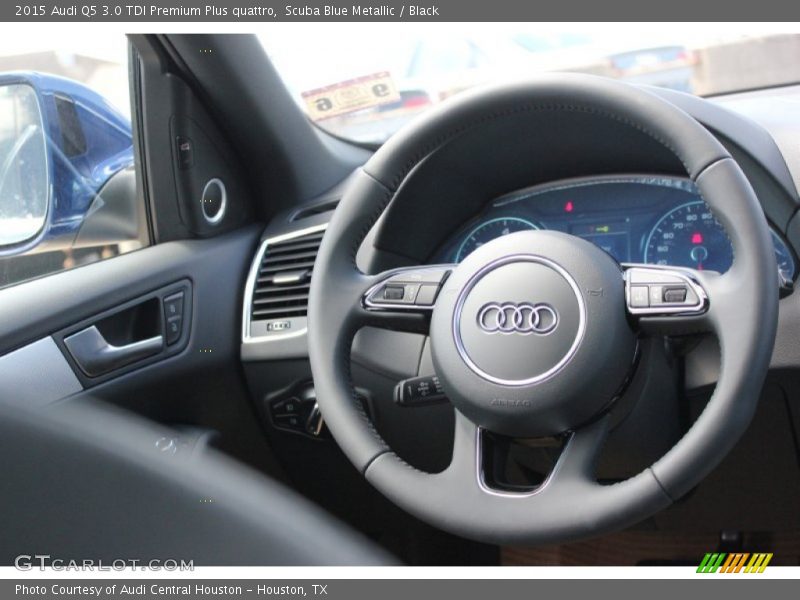 Scuba Blue Metallic / Black 2015 Audi Q5 3.0 TDI Premium Plus quattro