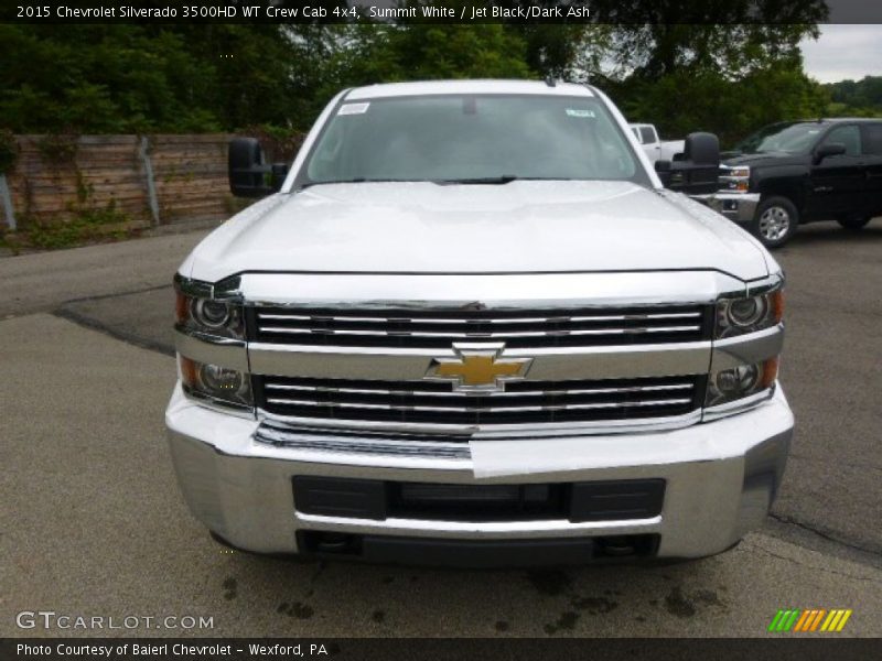 Summit White / Jet Black/Dark Ash 2015 Chevrolet Silverado 3500HD WT Crew Cab 4x4