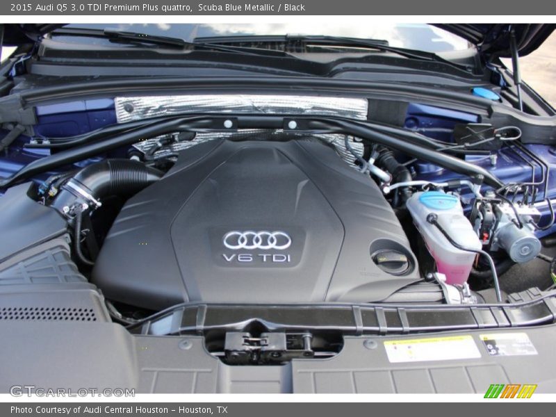 Scuba Blue Metallic / Black 2015 Audi Q5 3.0 TDI Premium Plus quattro