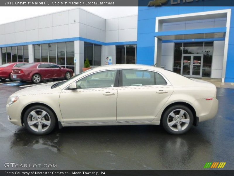 Gold Mist Metallic / Cocoa/Cashmere 2011 Chevrolet Malibu LT