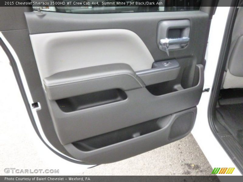 Summit White / Jet Black/Dark Ash 2015 Chevrolet Silverado 3500HD WT Crew Cab 4x4
