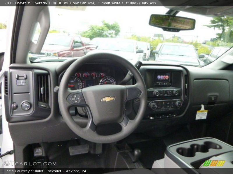Dashboard of 2015 Silverado 3500HD WT Crew Cab 4x4