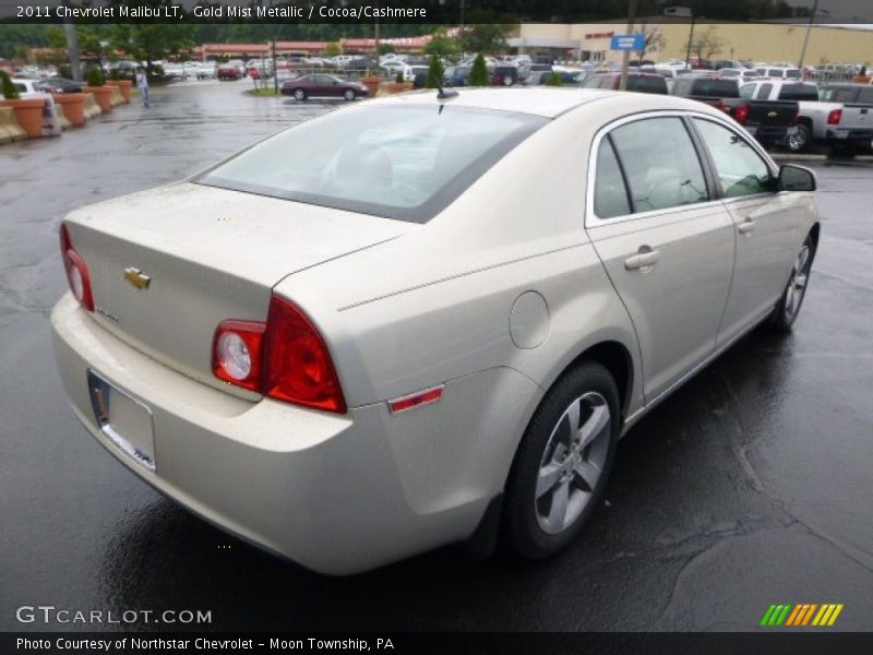 Gold Mist Metallic / Cocoa/Cashmere 2011 Chevrolet Malibu LT