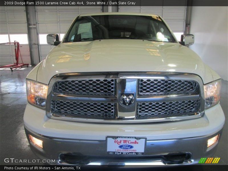 Stone White / Dark Slate Gray 2009 Dodge Ram 1500 Laramie Crew Cab 4x4