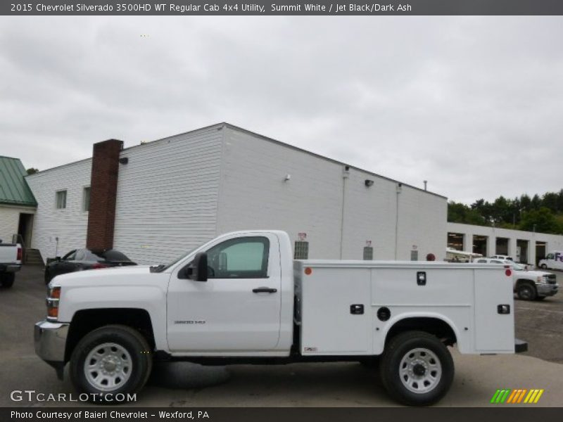 Summit White / Jet Black/Dark Ash 2015 Chevrolet Silverado 3500HD WT Regular Cab 4x4 Utility