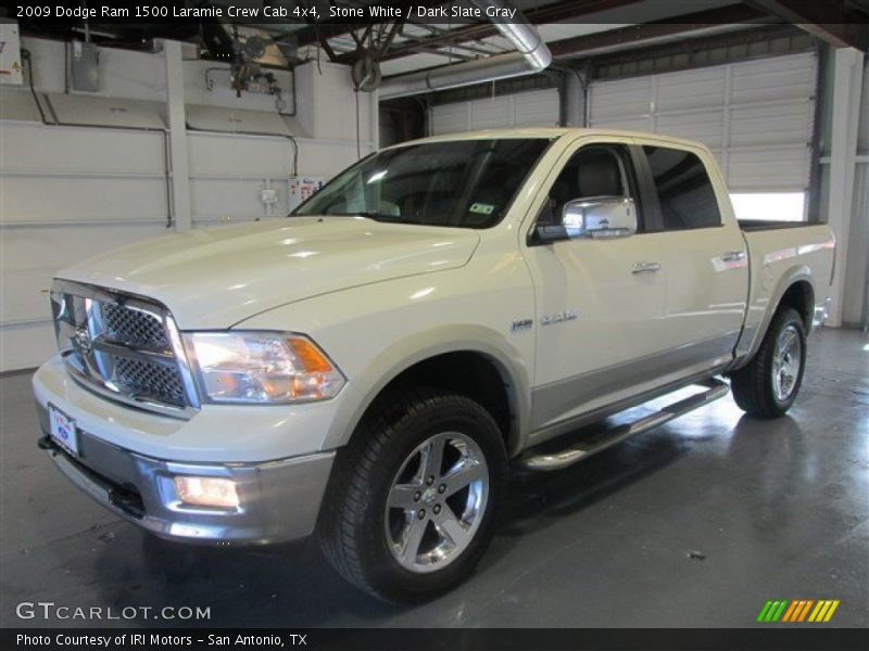 Stone White / Dark Slate Gray 2009 Dodge Ram 1500 Laramie Crew Cab 4x4