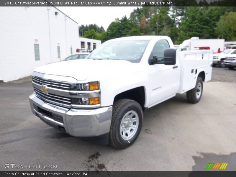 Summit White / Jet Black/Dark Ash 2015 Chevrolet Silverado 3500HD WT Regular Cab 4x4 Utility
