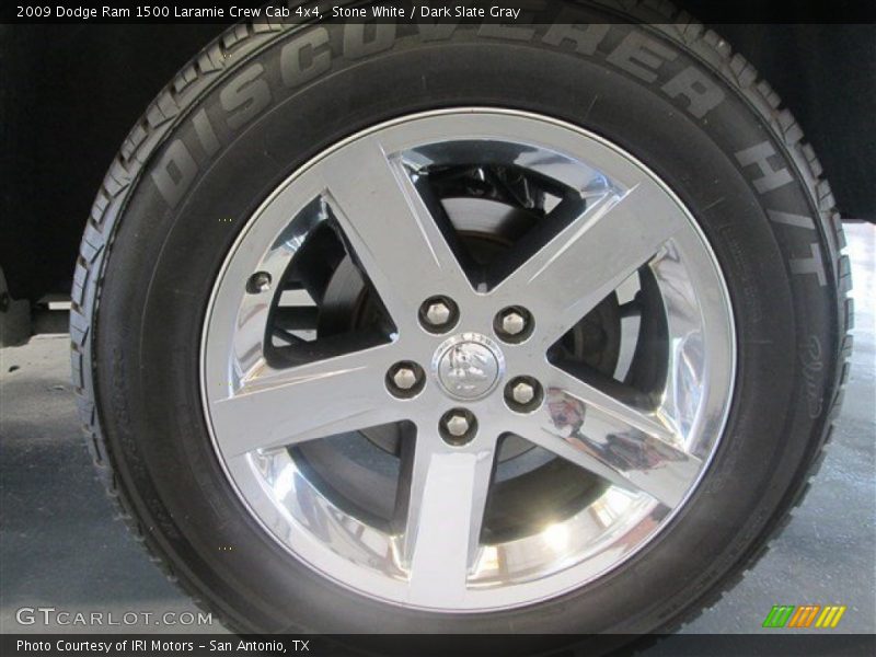 Stone White / Dark Slate Gray 2009 Dodge Ram 1500 Laramie Crew Cab 4x4