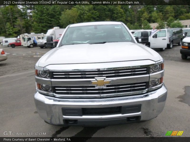Summit White / Jet Black/Dark Ash 2015 Chevrolet Silverado 3500HD WT Regular Cab 4x4 Utility