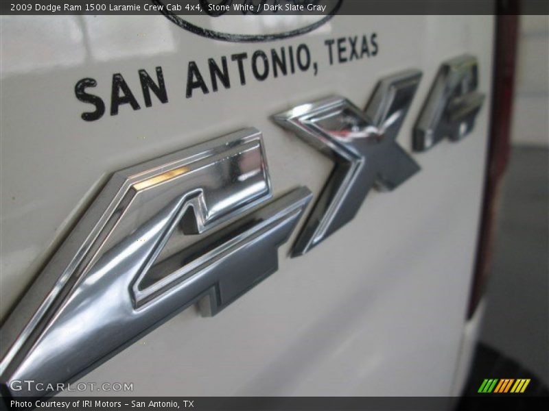 Stone White / Dark Slate Gray 2009 Dodge Ram 1500 Laramie Crew Cab 4x4