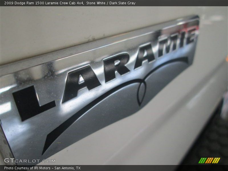 Stone White / Dark Slate Gray 2009 Dodge Ram 1500 Laramie Crew Cab 4x4