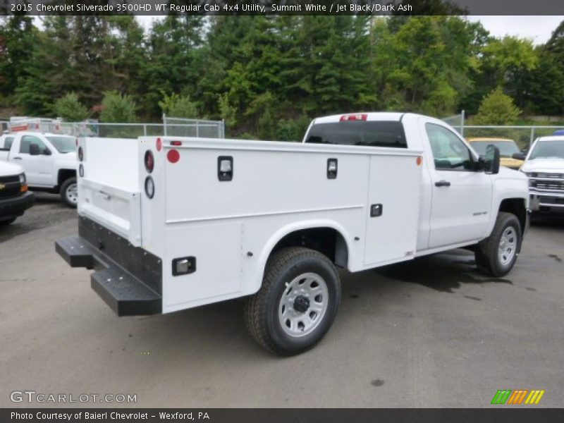 Summit White / Jet Black/Dark Ash 2015 Chevrolet Silverado 3500HD WT Regular Cab 4x4 Utility
