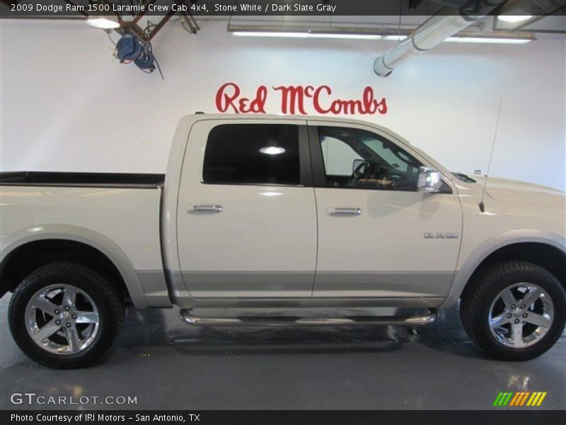 Stone White / Dark Slate Gray 2009 Dodge Ram 1500 Laramie Crew Cab 4x4