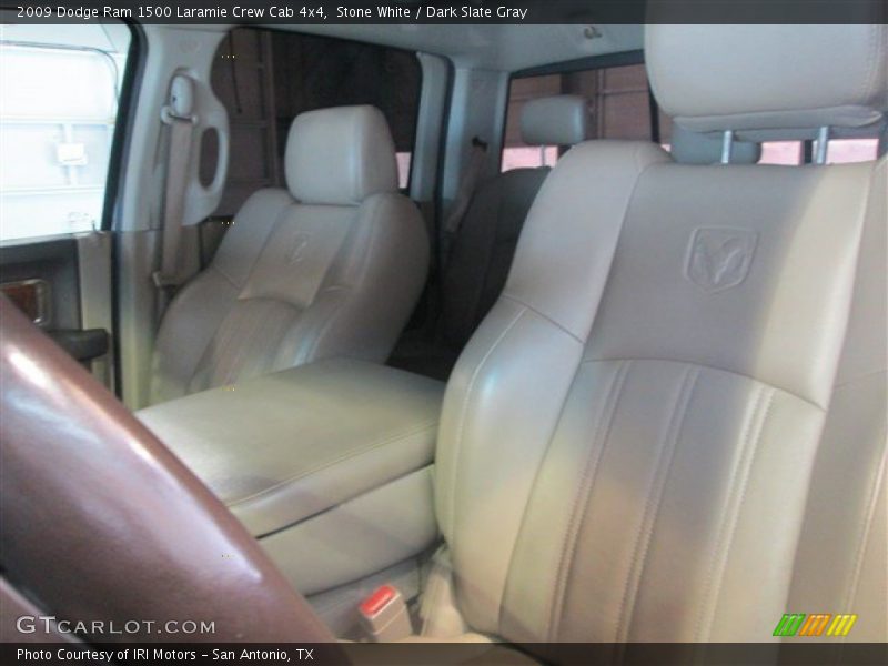 Stone White / Dark Slate Gray 2009 Dodge Ram 1500 Laramie Crew Cab 4x4