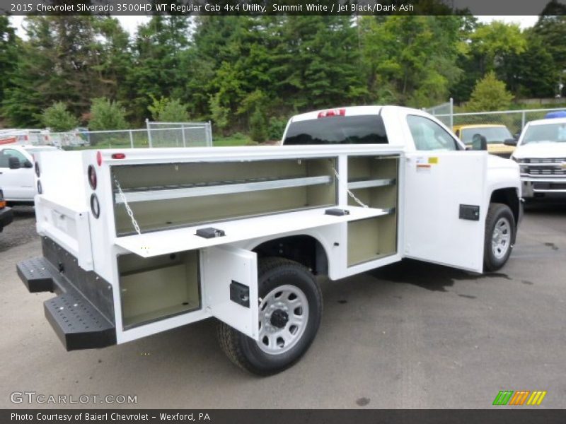 Summit White / Jet Black/Dark Ash 2015 Chevrolet Silverado 3500HD WT Regular Cab 4x4 Utility