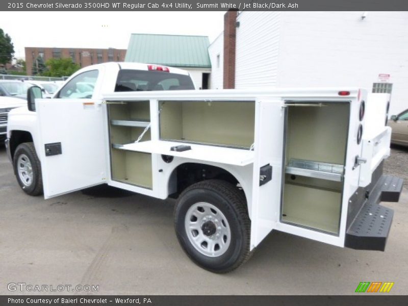 Summit White / Jet Black/Dark Ash 2015 Chevrolet Silverado 3500HD WT Regular Cab 4x4 Utility