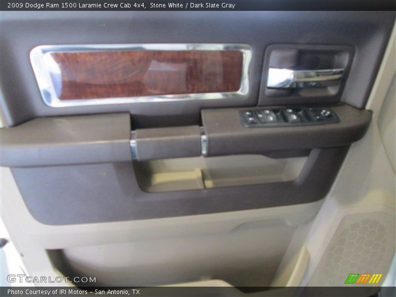 Stone White / Dark Slate Gray 2009 Dodge Ram 1500 Laramie Crew Cab 4x4