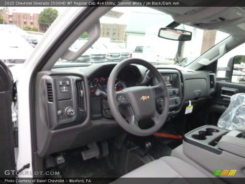 Summit White / Jet Black/Dark Ash 2015 Chevrolet Silverado 3500HD WT Regular Cab 4x4 Utility