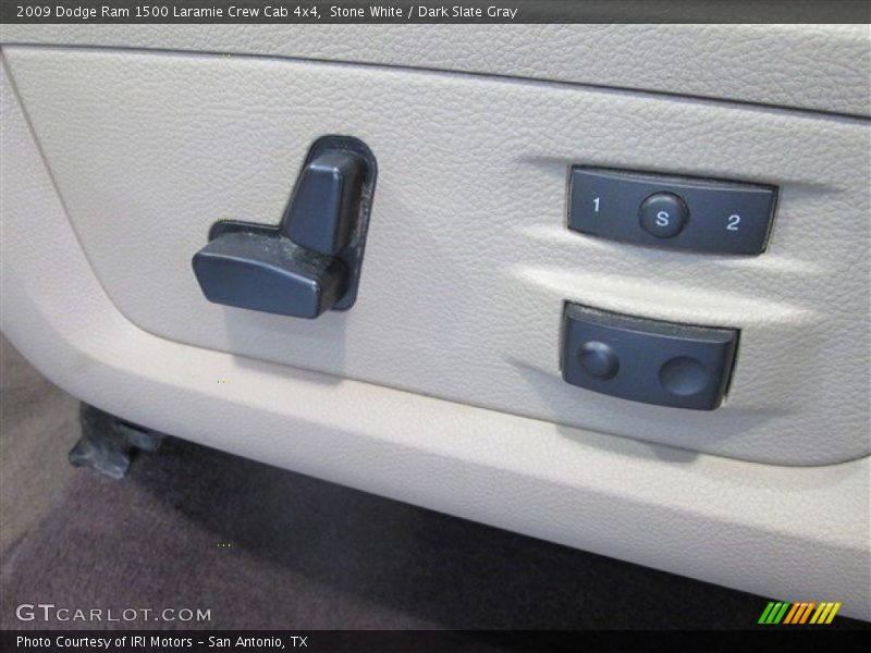 Stone White / Dark Slate Gray 2009 Dodge Ram 1500 Laramie Crew Cab 4x4