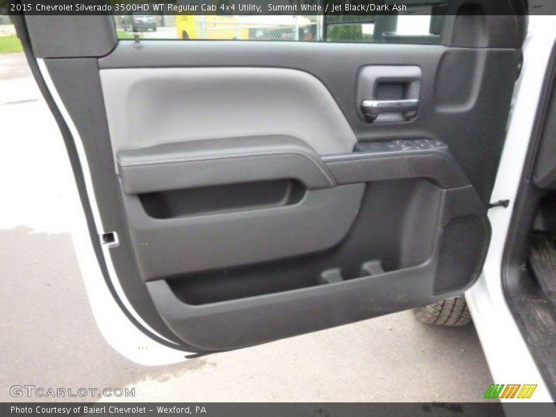 Summit White / Jet Black/Dark Ash 2015 Chevrolet Silverado 3500HD WT Regular Cab 4x4 Utility