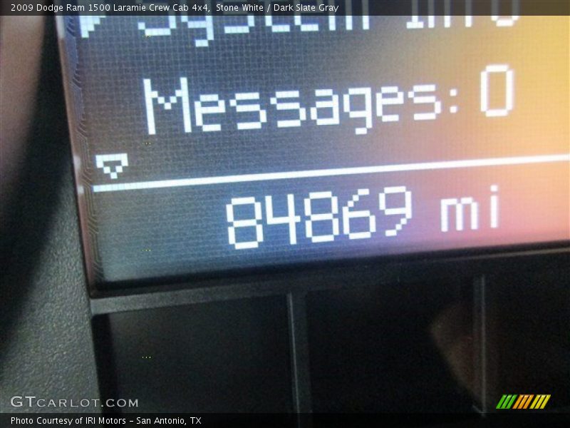 Stone White / Dark Slate Gray 2009 Dodge Ram 1500 Laramie Crew Cab 4x4