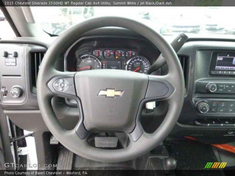 Summit White / Jet Black/Dark Ash 2015 Chevrolet Silverado 3500HD WT Regular Cab 4x4 Utility