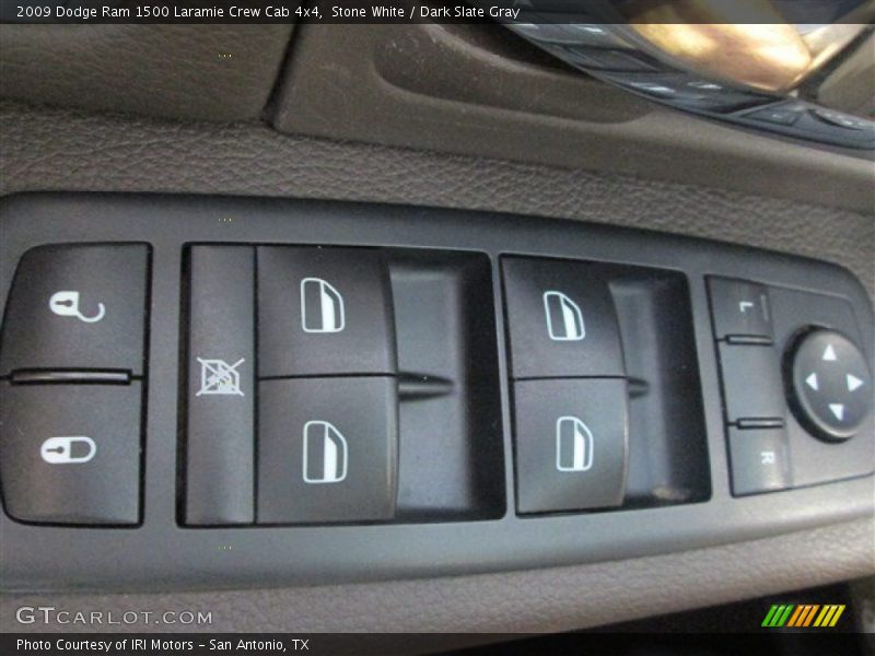 Stone White / Dark Slate Gray 2009 Dodge Ram 1500 Laramie Crew Cab 4x4
