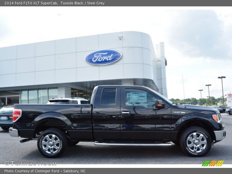 Tuxedo Black / Steel Grey 2014 Ford F150 XLT SuperCab