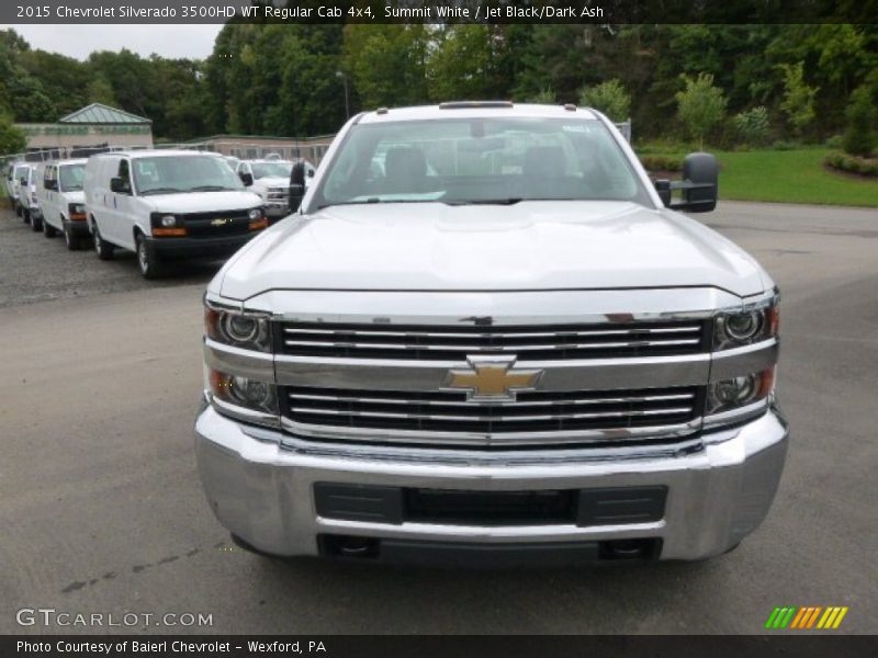 Summit White / Jet Black/Dark Ash 2015 Chevrolet Silverado 3500HD WT Regular Cab 4x4