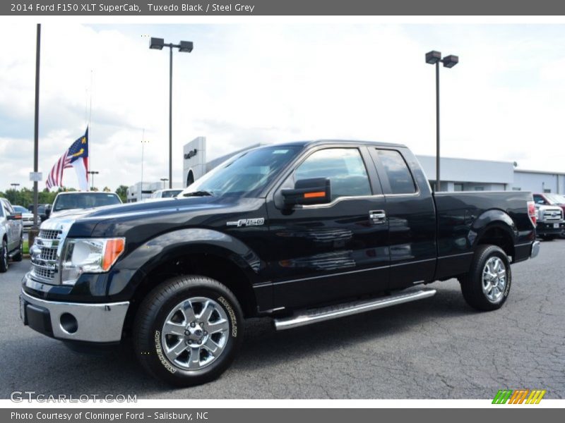 Tuxedo Black / Steel Grey 2014 Ford F150 XLT SuperCab