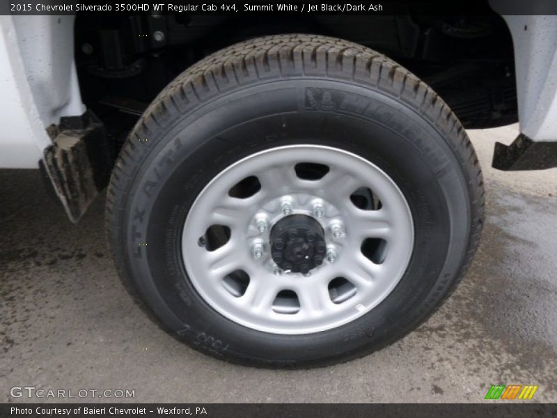 Summit White / Jet Black/Dark Ash 2015 Chevrolet Silverado 3500HD WT Regular Cab 4x4