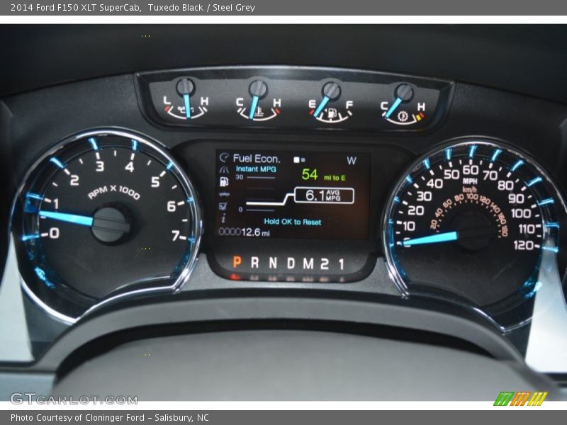 Tuxedo Black / Steel Grey 2014 Ford F150 XLT SuperCab