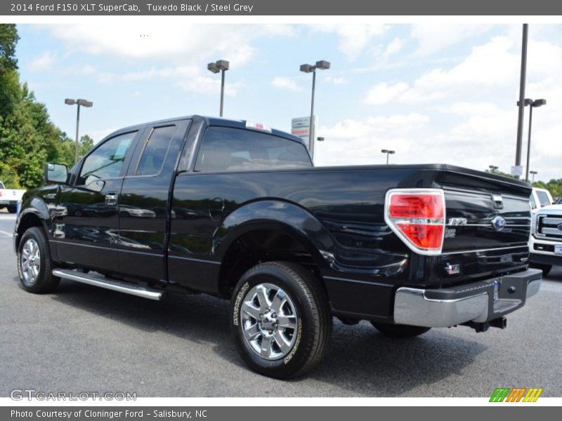 Tuxedo Black / Steel Grey 2014 Ford F150 XLT SuperCab