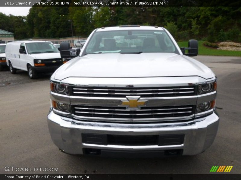 Summit White / Jet Black/Dark Ash 2015 Chevrolet Silverado 3500HD WT Regular Cab 4x4