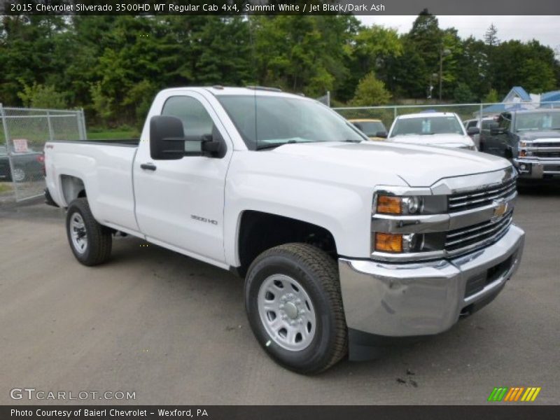 Summit White / Jet Black/Dark Ash 2015 Chevrolet Silverado 3500HD WT Regular Cab 4x4