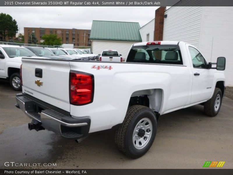 Summit White / Jet Black/Dark Ash 2015 Chevrolet Silverado 3500HD WT Regular Cab 4x4