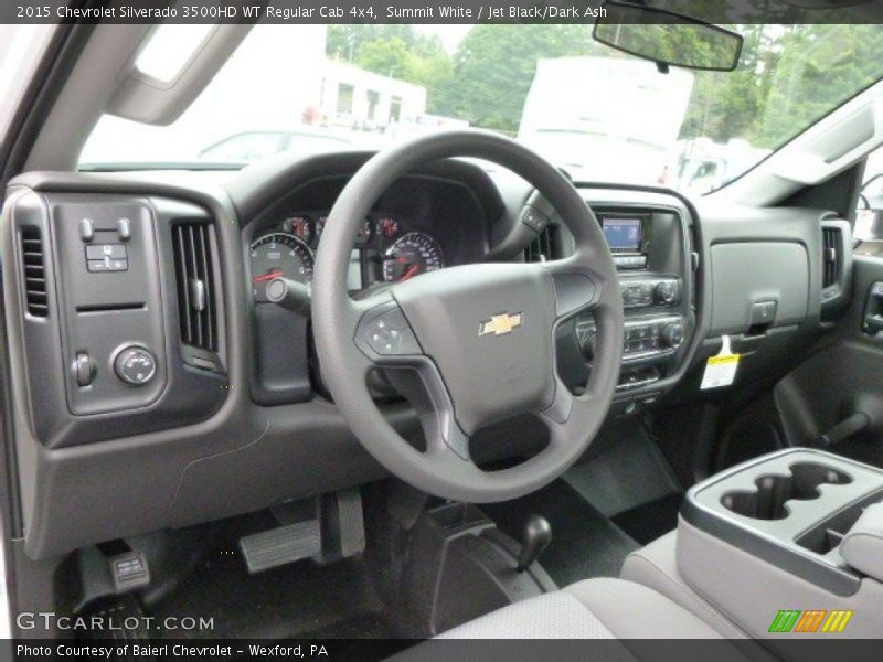 Jet Black/Dark Ash Interior - 2015 Silverado 3500HD WT Regular Cab 4x4 
