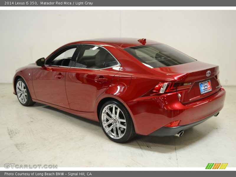 Matador Red Mica / Light Gray 2014 Lexus IS 350