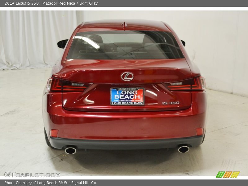 Matador Red Mica / Light Gray 2014 Lexus IS 350