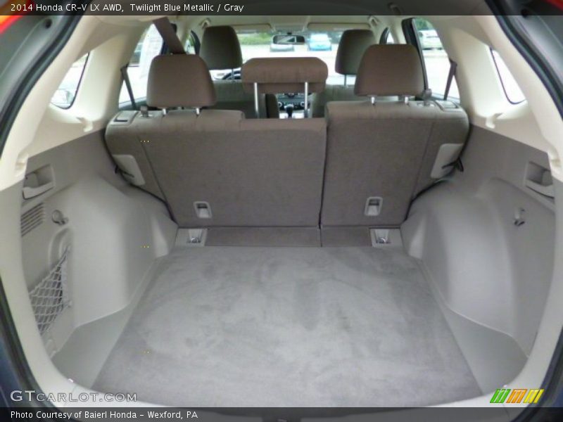 Twilight Blue Metallic / Gray 2014 Honda CR-V LX AWD