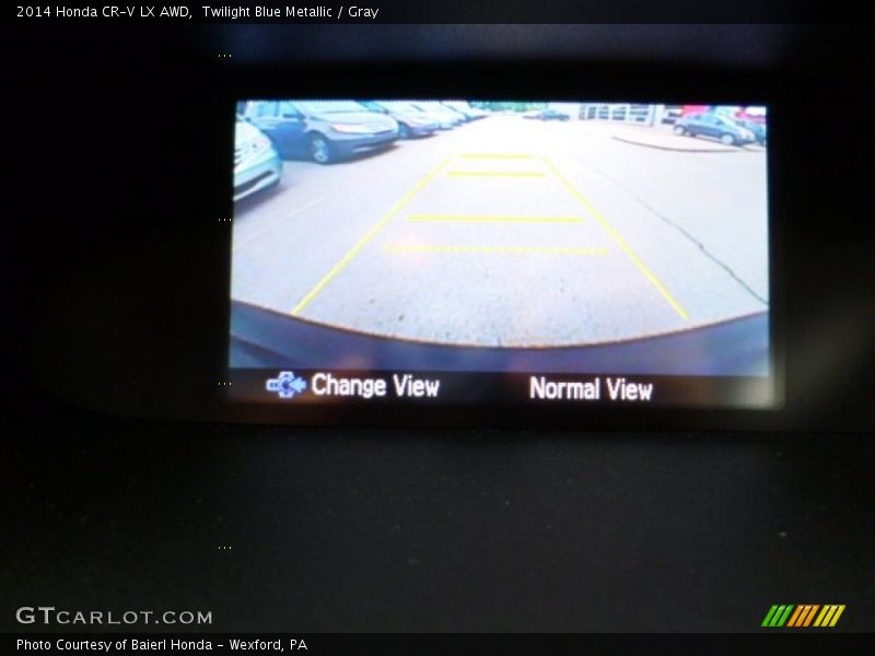 Twilight Blue Metallic / Gray 2014 Honda CR-V LX AWD