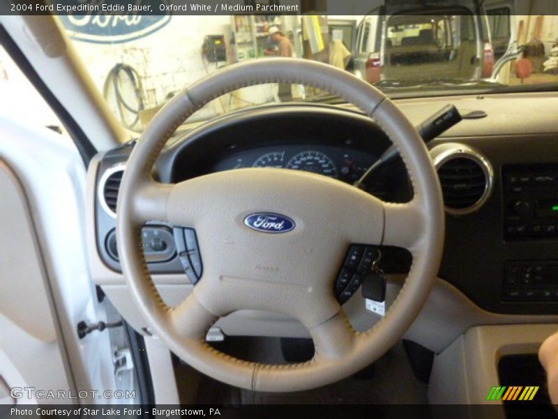 Oxford White / Medium Parchment 2004 Ford Expedition Eddie Bauer