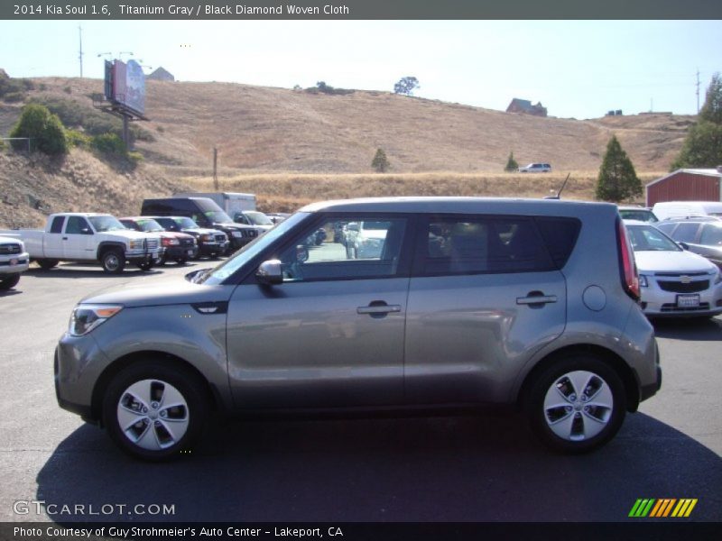 Titanium Gray / Black Diamond Woven Cloth 2014 Kia Soul 1.6